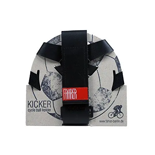 Produktbild: FAHRER Berlin KICKER Ballhalter Fussball (Größe 5) Basketball, schwarz, Fahrradzubehör