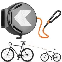 Produktbild: Fahrrad Abschleppseil Kinder, 2M Fahrrad Traktionsseil, Automatisch Einziehbar Eltern Kind Fahrrad Abschleppseil, Tragfähigkeit 120Kg, Fahrrad Seilzug Kinder für Kinder Fahrrad, Mountainbike, Ebike