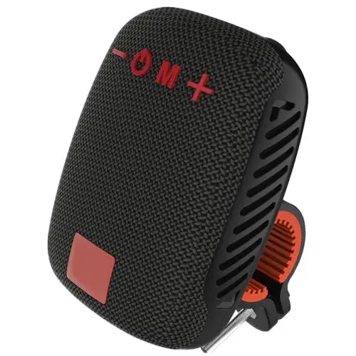 Produktbild: Fahrrad Bluetooth Lautsprecher, Plug in Radio Lautsprecher, Tragbarer Wasserdichter Kabelloser Lautsprecher für Fahrradwanderungen. (Black)