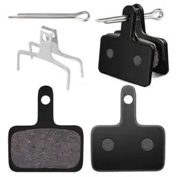 Produktbild: Fahrrad Bremsbeläge,2 Sets Bremsbeläge Fahrrad,Bremsbeläge,Bike Beläge,Bremsbelag,Scheibenbremsbeläge,Universal Langlebige Organische Beläge,Harz Halbmetall Mountainbike Scheibenbremse Fahrrad Unisex