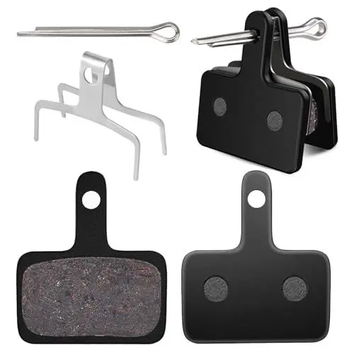 Produktbild: Fahrrad Bremsbeläge,2 Sets Bremsbeläge Fahrrad,Bremsbeläge,Bike Beläge,Bremsbelag,Scheibenbremsbeläge,Universal Langlebige Organische Beläge,Harz Halbmetall Mountainbike Scheibenbremse Fahrrad Unisex