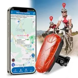 Produktbild: Fahrrad GPS Tracker Bike Locator 1800mAh Wasserdicht SOS Überdrehzahl Alarm Mini gprs Locator Echtzeit Tracking Bike GPS Versteckte Tracker IOS Android kostenlose APP/Web für alle Fahrräder