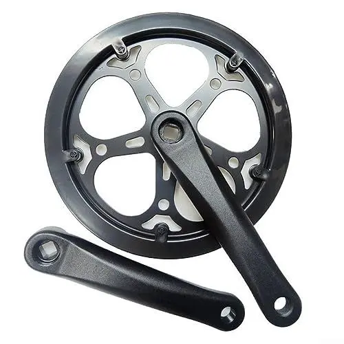 Produktbild: Fahrrad Kettenblatt Kurbelgarnitur, Fahrrad Kurbelarm Set 170mm Kurbelgarnitur Vierkantloch Fahrrad Bottom (52T)