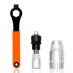 Produktbild: Fahrrad Kurbelabzieher und Tretlager Werkzeug mit 16 mm Schlüssel Fahrrad Kurbel Werkzeug Set Fahrrad Tretlager Werkzeug Inbusschlüssel Schraubenschlüssel Geeignet zum Entfernen der Fahrradkurbel