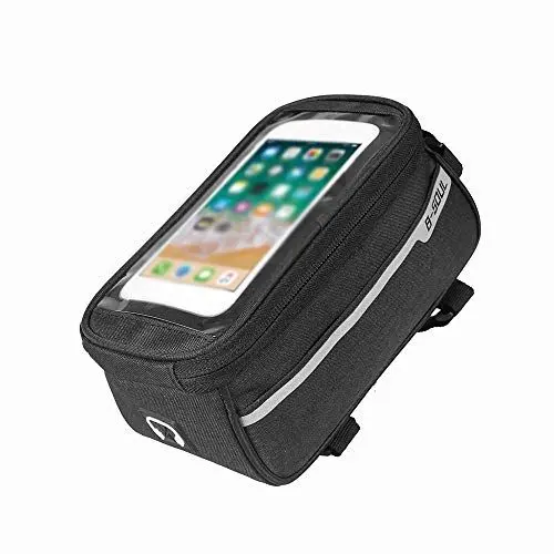 Produktbild: Fahrrad Rahmentasche Wasserdicht, Fahrradtasche Oberrohrtasche mit Sensitive Touchscreen Große Kapazität Handy Tasche Geeignet für 6