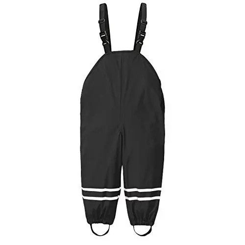 Produktbild: Fahrrad Regenjacke Regenjacke Mädchen 140 Schlamm wasserdichter Overall Latzhose Kleidung Kleinkind Regen Kinder winddicht Strampler und Overall Regencape Kinder Regenponcho Jungen (Black, 4-5 Years)