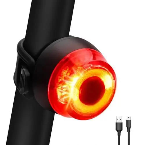 Produktbild: Fahrrad Rücklicht, StVZO Zugelassen Ultra Hell Fahrradrücklicht LED USB Aufladbar, wasserdichte Fahrradlicht Fahrradlampe Aufladbar für Radfahren