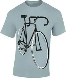Produktbild: Fahrrad T-Shirt Herren : Freedom Machine - Rennrad Zubehör (Ice Blue M)