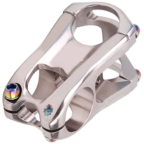 Produktbild: Fahrrad Vorbau 31,8x50mm MTB Fahrradlenker Kurz Vorbau Adapter Mountainbike Lenker Kurzschaft Riser Aluminiumlegierung Fahrrad Hohlschaft(Titan)