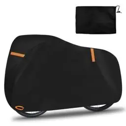 Produktbild: Fahrradabdeckung für 1 Fahrräder, Wasserdicht and reflektierende Sicherheitsschlaufen mit Schlosslöchern, Oxford-Stoff 300D, PU Beschichtung Fahrrad schutzhülle (Stationary for 1 Bike)