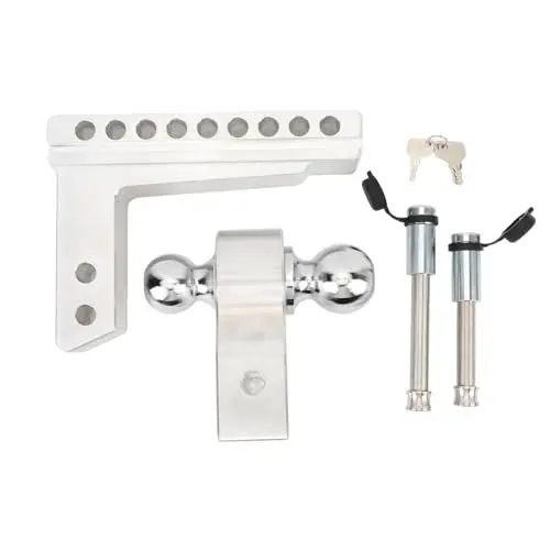 Produktbild: Fahrradanhänger Kupplung, Fahrrad Anhängerkupplung, Einstellbare Anhängerkupplung Anhängerkupplung Sattel für 2-5/16-Zoll Doppel Anhängerkupplungskugel und 2 Zoll Empfänger
