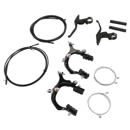 Produktbild: Fahrradbremshebel-Kit, Effizientes und Einfach zu Installierendes Fahrrad-C-Bremskit aus Aluminiumlegierung, Breite Kompatibilität für MTB