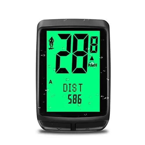 Produktbild: Fahrradcomputer Tachometer Kabellos, Multifunktionen Fahrradtacho Fahrradzubehör Kinder Wasserdicht Kilometerzähler mit Automatisches Aufwachen und LCD-Hintergrundbeleuchtung Rennrad Zubehör (Stil 7)