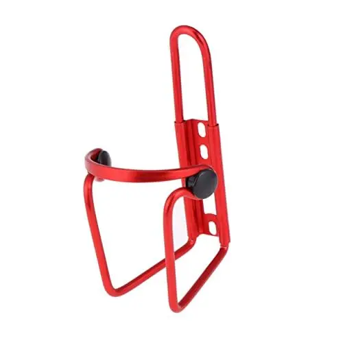 Produktbild: YARNOW Flaschenhalter Für Fahrrad Aus Aluminiumlegierung Wasserflaschenhalter Für Motorrad Flaschenhalter Mit Schrauben Rot Für Fahrräder Und Elektroroller