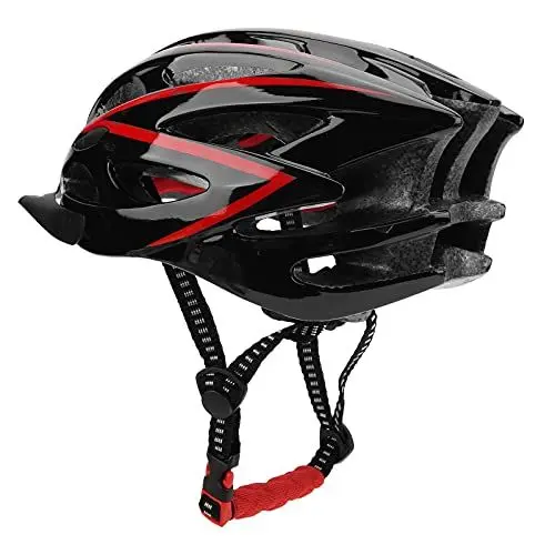 Produktbild: Garhelper Outdoor-Kletterhelm, Bequemer Schutzhelm für Skateboard, Sicherheitskopfschutz, Verstellbarer Helm, Verstellbarer Outdoor-Schutzhelm für Radfahren, Skaten(Schwarz Rot)