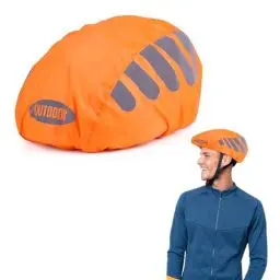 Produktbild: Fahrradhelm Regenschutz, Winddichter Helmüberzug Universal Reflektierende Staubdicht Helm Überzug für Alle Helme