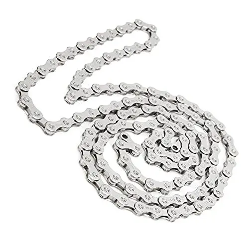 Produktbild: VGEBY Fahrradkette, 12-Gang-Kette, 126 Links, 1/2in X11/128, Kohlenstoffstahl, für Mountainbike und Rennrad