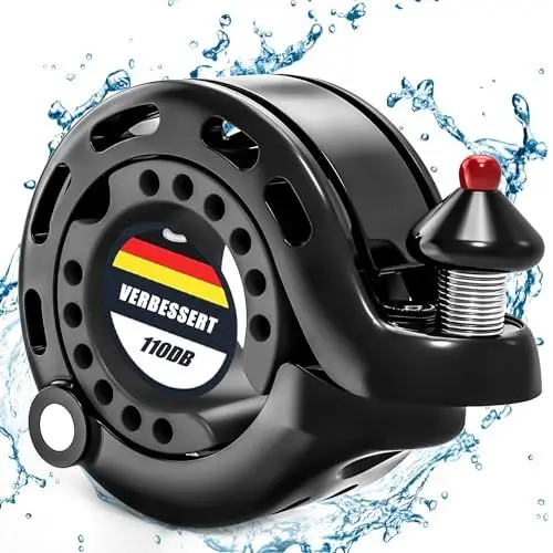 Produktbild: Fahrradklingel Mountainbike Laut, Mini MTB Klingel Fahrrad Klingel 110DB, Neue Aufrüstung Cube Fahrradglocke Klingel für Fahrrad Rennrad Kinderfahrrad Ebike | 22-31,8mm Lenker
