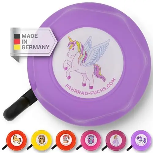 Produktbild: Fahrradklingel Kinder - Fahrradklingel Einhorn - Fahrradklingel Kinder Mädchen, Klingel Fahrrad Kinder, Klingel Kinderfahrrad, Kinder Fahrradklingel