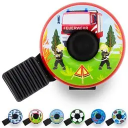 Produktbild: Fahrradklingel Kinder - Fahrradklingel Feuerwehr - Fahrradklingel Kinder Jungen - Klingel Fahrrad Kinder, Klingel Kinderfahrrad, Kinder Fahrradklingel, Feuerwehr Geschenke Kinder