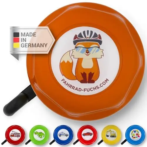Produktbild: Fahrradklingel Kinder - Fahrradklingel Fuchs - Fahrradklingel Kinder Mädchen, Klingel Fahrrad Kinder, Klingel Kinderfahrrad, Kinder Fahrradklingel