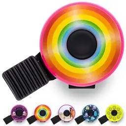 Produktbild: Fahrradklingel Kinder - Fahrradklingel Regenbogen - Fahrradklingel Kinder Mädchen - Klingel Fahrrad Kinder, Klingel Kinderfahrrad, Kinder Fahrradklingel, Fahrradklingel Mädchen