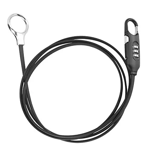 Produktbild: Fahrrad-Passwortschloss Bick Kombinationsschloss Diebstahlschutz Helmschloss PVC-umwickeltes Stahlkabel Steel Handlebargrip Fahrradschutz