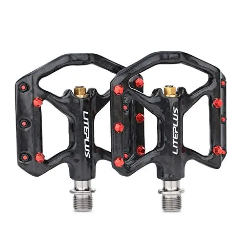 Produktbild: Fahrrad-Pedal Mit Karbon-Konstruktion und Titan-Achse - Ultraleicht, 3 Lager, Anti-Rutsch für Rennrad, MTB und Brompton