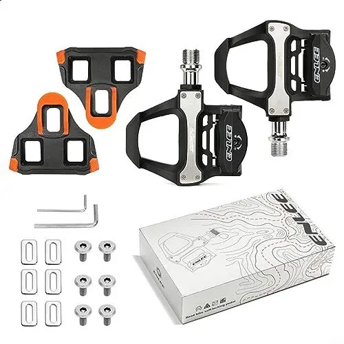 Produktbild: Fahrradpedal-Set, selbstsichernde Pedale, Fahrradpedale, Rennradpedale, SPD-versiegeltes Lager für Rennräder, Mountainbikes, Cruiser