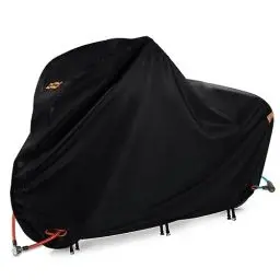 Produktbild: Fahrradplane E-bike 420D Oxford Fahrradabdeckung Wasserdicht Reflektorstreifen Schnallen Bike Abdeckung (200cm x 70 cm x 110cm)