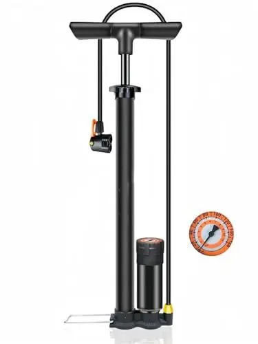 Produktbild: Beykakye Fahrradpumpe, Luftpumpe Fahrrad Alle Ventil Mit 160psi Manometer - Bike Pump Mit Hochdruckpuffer Für Einfache Nutzung Mit Presta- Und Schrader-Ventilen Schwarz