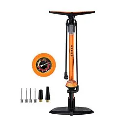 Produktbild: GOBKO Fahrradpumpe Luftpumpe Fahrrad Französische Ventile mit Manometer, Luftpumpe für Rennrad MTB Sportballpumpe Hochdruck 160 Psi und 11 Bar