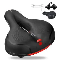 Produktbild: Fahrradsattel Bequem Fahrrad Schmerzfrei Sattel: Bequemer Fahrradsitz mit Stoßdämpfer - Weich Premium Memory Foam Bike Sättel für Lange Radfahren