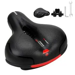 Produktbild: Fahrradsattel,Bequemer Hohl Ergonomischer Fahrradsitz,Breiter, Weicher, Atmungsaktiv Fahrrad Sattel mit Werkzeugen zur Schnellen Montage für Herren Damen Cityrad, Rennrad, MTB