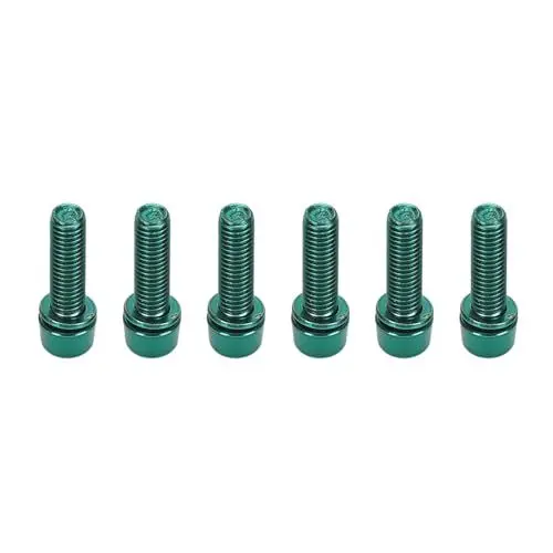 Produktbild: Denash Fahrrad-Vorbauschrauben, Metall-Fahrradlenker-Vorbauschrauben, Professionell, M5 X 18 Mm, für Fahrradzubehör (Green)