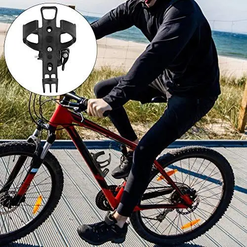 Produktbild: Fahrrad-Wasserflaschenhalter, Fahrrad-Flaschenhalter, 5,9 X 2 X 3,1 Zoll, Kunststoff, Stahl, 360 Grad Drehbarer Wasserflaschenhalter für Fahrräder, Leicht und Tragbar, für