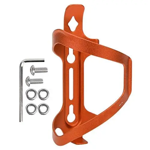 Produktbild: Fahrrad-Wasserflaschenhalter, Ultraleichte Aluminium-Legierung, Fahrrad-Flaschenhalter, Halterungen, Universeller Fahrrad-Getränkehalter für Rennräder, Mountainbikes(Orange)