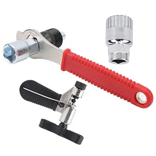 Produktbild: Fuerdich Fahrrad-Werkzeugset, Mountainbike-Reparatur-Werkzeugset, tragbares Fahrrad-Essentials, einfache Straßenfahrten, Reisen, Notfallwartung und Transport für Männer (Central axis Silver)