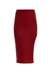Produktbild: faina Damen Bleistiftrock in Glitzer-Optik 11027266, Rot, S