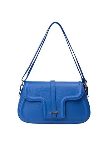 Produktbild: faina Damen Handtasche aus Leder, BLAU