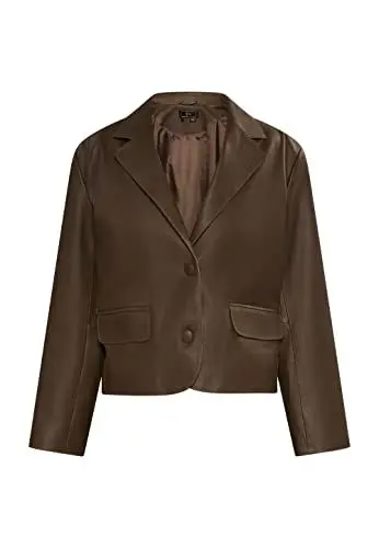 Produktbild: faina Damen Lederblazer, Taupe, 36