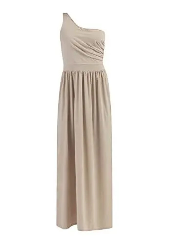 Produktbild: faina Damen One-Shoulder Maxikleid 19227027-FA01, Creme, S