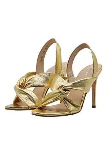 Produktbild: faina Damen Slingback-Pumps aus Leder, Gold, 38 EU