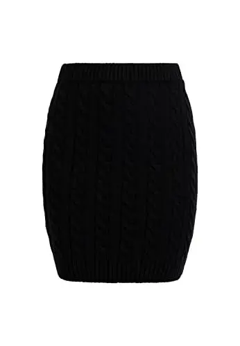 Produktbild: faina Damen Strickrock, Schwarz, XS/S