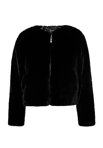 Produktbild: faina Women's Jacket Faux Fur Jacke, Schwarz, 38