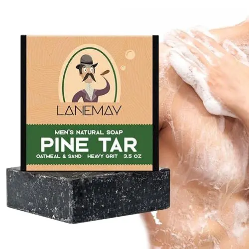 Produktbild: FAINCA All-Natural Duschseife Männer,100g Milben Entfernen Kernseife Natur, Peeling Körper Seife, Feuchtigkeitsspendend Duschseife, Handbuch Seifefür um Hautschmutz und öl zu Entfernen