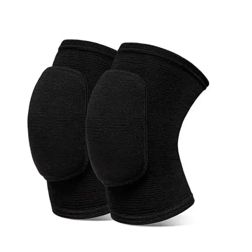 Produktbild: FAINCA Knieschoner, Verdickter Schwamm Knieschoner Volleyball, Elastizität Volleyball Knieschoner, Knieschoner Tanzen, für Sport Fußball Handball Volleyball Tanzen (Schwarz)