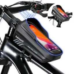 Produktbild: Faireach Fahrrad Rahmentasche mit 3D Sonnenblende, Wasserdicht handyhalterung Fahrrad, Fahrradtasche Lenkertasche Fahrrad mit 0.25mm Touchscreen und Regenfest Abdeckung für Smartphones bis 6,8''