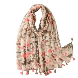 Produktbild: FAIRYGATE Halstuch Damen Schal leicht Fransen Quasten lang für Frühling Sommer Herbst Schals & Tücher für Damen 63003