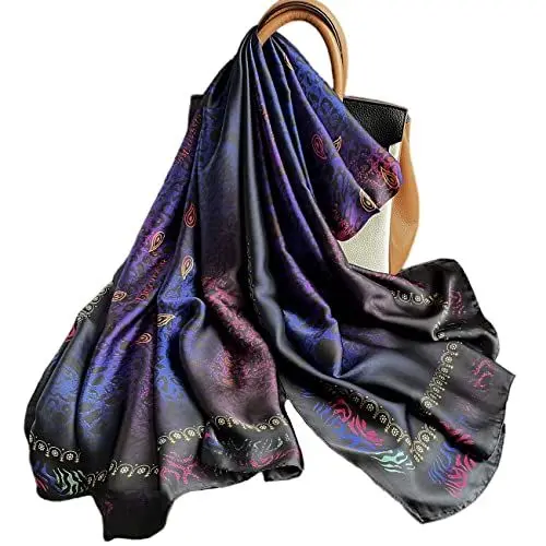 Produktbild: FAIRYGATE Halstuch Damen Seide Seidentuch Damen Stola Warm Schal Elegant Stola Schal Festlich Tuch Schal Frauen für Abendkleider Hochzeit 83033